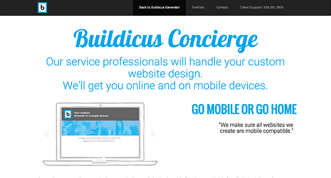 Buildicus Concierge Page