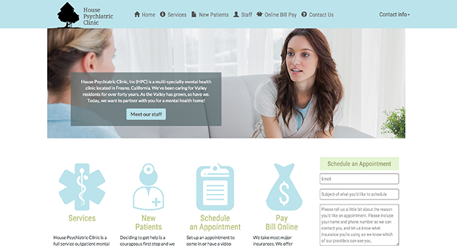 House Psychiatric Clinic site